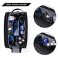 Black Stylish Waterproof Travel Toiletry Bag Organizer - Large Capacity Shaving Kit & Makeup Case(Makeup is a prop for shooting and is not included)