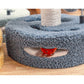 Yellow And Pink Sunflower Cat Scratching Post - 35cm Sisal Cat Tree with Plush Toys for Small Cats