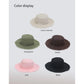 Pink Packable Cotton Bucket Hat - Folds into Wearable Pouch | Frayed Edge Sun Hat with Chin Strap