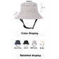 Dark Grey UV50+ Sun Protection Bucket Hat - Waterproof, Quick-Dry, Foldable Outdoor Fishing Hat for Men and Women