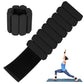 Grey Adjustable Silicone Wrist & Ankle Weights - 2lb Pair (900g) | Comfortable Fitness Resistance Bands for Workout, Running, Training