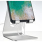 2 Pcs Black Foldable Aluminum Alloy Phone & Tablet Stand - Adjustable Portable Desktop Holder
