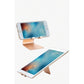 2 Pcs Gold Foldable Aluminum Alloy Phone & Tablet Stand - Adjustable Portable Desktop Holder