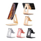 2 Pcs Silver Foldable Aluminum Alloy Phone & Tablet Stand - Adjustable Portable Desktop Holder