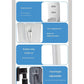 Silver Adjustable Aluminum Alloy Phone and Tablet Stand - Telescopic Desktop Holder for Live Streaming and Hands-Free Use
