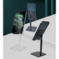 Red Adjustable Aluminum Alloy Phone and Tablet Stand - Telescopic Desktop Holder for Live Streaming and Hands-Free Use