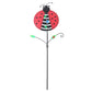 Red Ladybug Pattern Charming Metal Garden Stakes | Welcome Yard & Lawn Decor