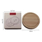 Brown And Silver Compact Round Rubberwood Cheese Board Set | 4 Stainless Steel Knives & Tools