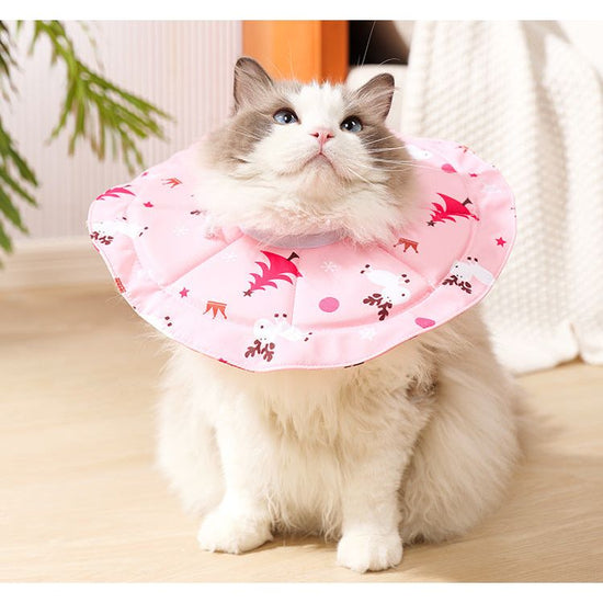 2 Pcs Size S Pink Comfortable Pet Recovery Collar | Waterproof Anti-Lick Collar for Cats & Dogs