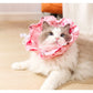2 Pcs Size M Pink Comfortable Pet Recovery Collar | Waterproof Anti-Lick Collar for Cats & Dogs