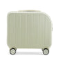 Beige Compact 18-Inch Carry-On Suitcase | Lightweight ABS Hardside Spinner Luggage