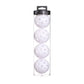 2 Tubes White Outdoor Pickleball Balls 4-Pack - Durable 40-Hole Design with Carry Tube(8 balls in total)