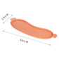 Orange Non-Slip Pet Feeding Mat - Waterproof Dog & Cat Food Bowl Placemat with Raised Edges