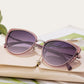 Purple Frame Chic Cat Eye Polarized Sunglasses for Women - Lightweight UV Protection Fashion Eyewear