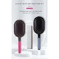 Grey Air Cushion Massage Paddle Brush & Wide Tooth Comb Set - Gentle Detangling for All Hair Types