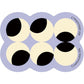 Style 3 Purple,White And Black Absorbent Diatomaceous Earth Pet Feeding Mat - Non-Slip & Quick Dry Placemat (50x80cm)