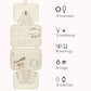 Size M Beige Quilted Hanging Toiletry Bag with Jewelry Organizer - Travel Cosmetic Case(28*12*20)