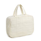 Size M Black Quilted Hanging Toiletry Bag with Jewelry Organizer - Travel Cosmetic Case(28*12*20)