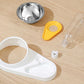 Green And Yellow Pet Bowl Set with Automatic Gravity Water Dispenser - Stainless Steel & PP Feeder Station