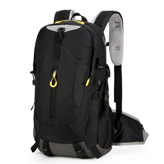 Black Lightweight 30L Hiking Backpack - Water-Resistant Outdoor Daypack for Trekking & Travel