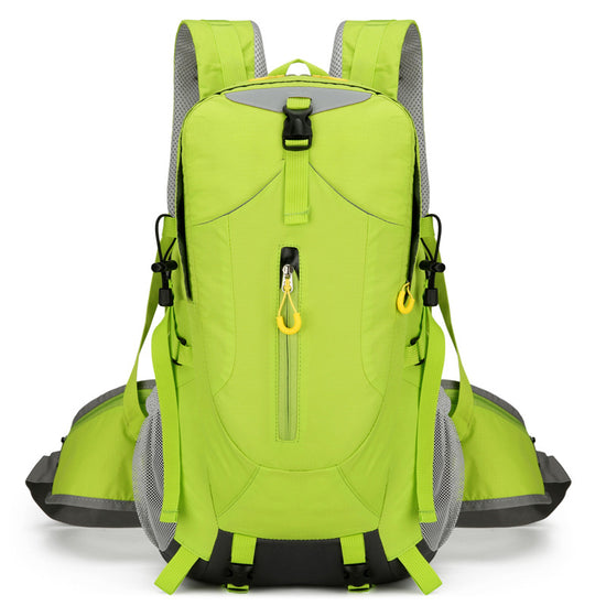 Green Lightweight 30L Hiking Backpack - Water-Resistant Outdoor Daypack for Trekking & Travel