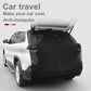 Size L Black Magnetic Car Window Sun Shade Screens & SUV Tailgate Mosquito Net Set - Breathable Bug Protection