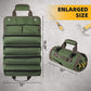 Khaki Heavy Duty Roll-Up Tool Bag Organizer - Waterproof Oxford Fabric Pouch with Multiple Pockets