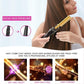 Rose Red And Black Electric Hot Comb Hair Straightener - Fast Heating Styling Tool with 3 Temp Settings & Anti-Scald Guard