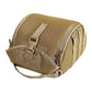 Khaki Tactical Helmet Bag & Utility Pouch - Padded MOLLE Gear Storage Carrier