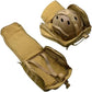 Camouflage Brown Tactical Helmet Bag & Utility Pouch - Padded MOLLE Gear Storage Carrier