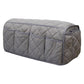 2 Pcs Grey Quilted Sofa Armrest Organizer Caddy - Multi-Pocket Remote Control Holder Bag