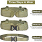 Green Adjustable Tactical Battle Belt Set - Padded MOLLE Outer & Nylon Inner Belt
