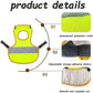 4 Pcs Black High Visibility Chicken & Duck Safety Vest - Reflective Poultry Jacket