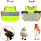 4 Pcs Camouflage Green High Visibility Chicken & Duck Safety Vest - Reflective Poultry Jacket