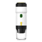 White 3-in-1 Portable Electric Espresso Maker - Rechargeable Travel Coffee Machine for Capsules & Ground Coffee
