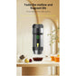 Silver 3-in-1 Portable Electric Espresso Maker - Rechargeable Travel Coffee Machine for Capsules & Ground Coffee