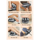 Dark Grey Advanced 6-Head Percussion Massager with Heat - Rechargeable Deep Tissue Muscle Relief Gun