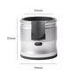 Silver Round Professional Aluminum Espresso Tamping Station - Adjustable Portafilter Holder Stand