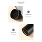 Red And Purple Gradient Color Sleek Insulated Stainless Steel Coffee Tumbler Set (400ml & 500ml) - One-Touch Lid Travel Mugs