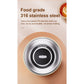 Pink 316 Stainless Steel Rechargeable Electric Self-Stirring Mug - 420ml Automatic Mixing Cup with Magnetic Rotor