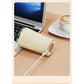 Light Blue 316 Stainless Steel Rechargeable Electric Self-Stirring Mug - 420ml Automatic Mixing Cup with Magnetic Rotor