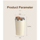 Light Blue 316 Stainless Steel Rechargeable Electric Self-Stirring Mug - 420ml Automatic Mixing Cup with Magnetic Rotor