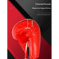 Red And Silver Durable 10oz PU Leather Boxing Gloves - Padded & Ventilated for Training