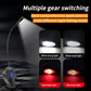 LED Sensor Clip-On Book Light - USB Rechargeable Multifunctional Work Light for Night Fishing and Reading