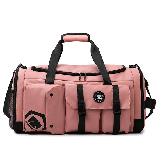 Pink Capacity Travel Duffel Bag - Unisex - Multi-Color - 56x29x27cm