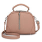 Pink Chic Mini Round Crossbody Bag for Women - Elegant Handbag with Tassel Accent