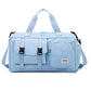 Sky-blue Holographic Gym Duffel Bag - Dry Wet Separation - Large Capacity