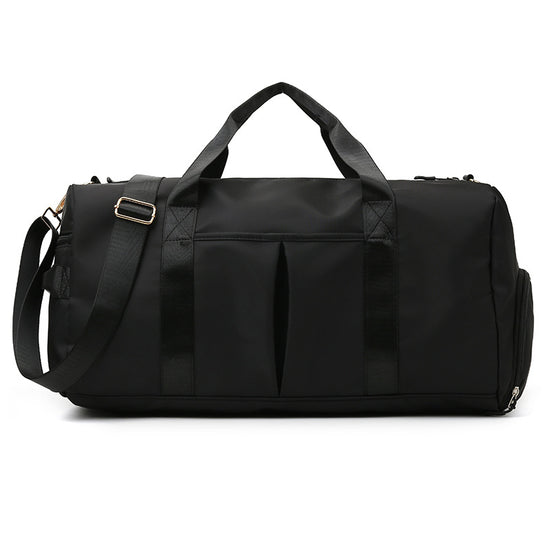 Black Dry Wet Separation Gym Bag - Women&