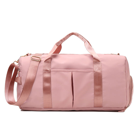 Pink Dry Wet Separation Gym Bag - Women&