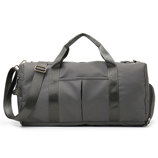 Grey Dry Wet Separation Gym Bag - Women&